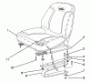Toro 30610 (120) - Proline 120, 1993 (390001-399999) Ricambi SEAT ASSEMBLY