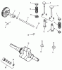 Toro 51-12KE02 (312-H) - 312-H Garden Tractor, 1992 (2000001-2999999) Ricambi KOHLER CAMSHAFT, CRANKSHAFT AND VALVES