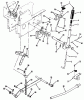 Toro 51-12KE02 (312-H) - 312-H Garden Tractor, 1992 (2000001-2999999) Ricambi MANUAL LIFT LINKAGE