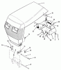 Toro 51-12KE02 (312-H) - 312-H Garden Tractor, 1992 (2000001-2999999) Ricambi SHEET METAL AND COVERS #1
