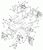 Toro 32-12BEA3 (212-H) - 212-H Tractor, 1991 (1000001-1999999) Ricambi FRAME ASSEMBLY