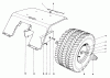 Toro 55050 (935) - 935 Electric Lawn Tractor, 1969 (9000001-9999999) Ricambi 935 AND 935E REAR TIRE AND FENDER ASSEMBLY