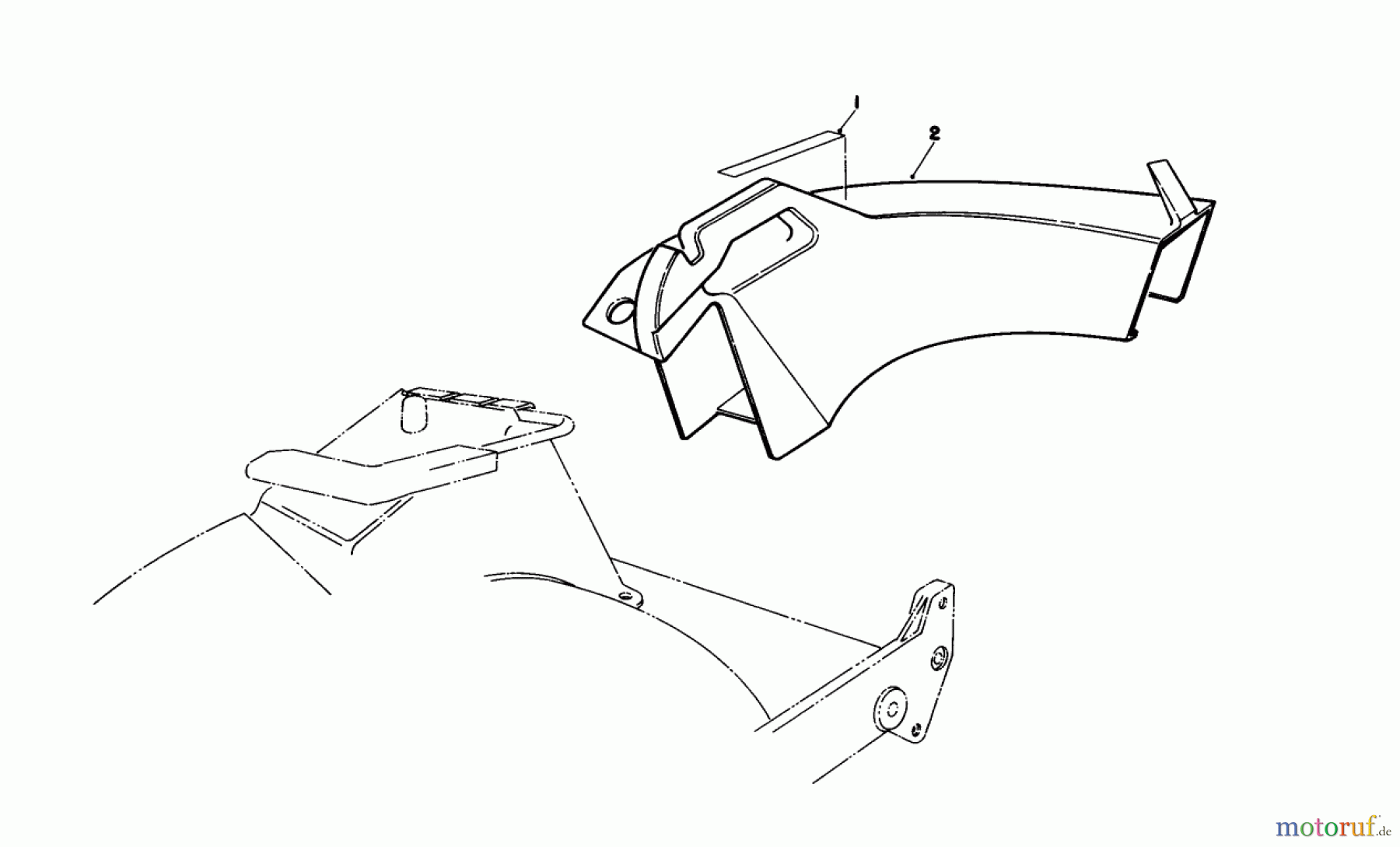 Toro Neu Accessories, Mower 59168 - Toro Side Discharge Chute CHUTE ASSEMBLY