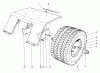 Toro 55055 (800) - 800 Electric Lawn Tractor, 1971 (1000001-1999999) Ricambi REAR TIRE AND FENDER ASSEMBLY