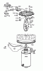 Toro 55233 - 36" Side Discharge Mower, 1973 (3000001-3999999) Ricambi ALTERNATOR AND STARTER ASSEMBLY
