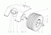 Toro 55275 (888) - 888 matic Tractor, 1972 (2000001-2999999) Ricambi REAR TIRE AND FENDER ASSEMBLY