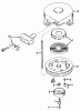 Toro 57111 - 32" Lawn Tractor, 1971 (1000001-1999999) Ricambi MODEL 590420 REWIND STARTER ASSEMBLY (RECOIL)