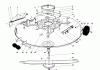Toro 57360 (11-32) - 11-32 Lawn Tractor, 1980 (0000001-0999999) Ricambi CUTTING DECK