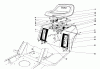 Toro 57360 (11-32) - 11-32 Lawn Tractor, 1980 (0000001-0999999) Ricambi REAR BODY & SEAT ASSEMBLY