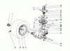 Toro 57360 (11-32) - 11-32 Lawn Tractor, 1980 (0000001-0999999) Ricambi TRANSAXLE & CLUTCH ASSEMBLY