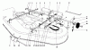 Toro 57356 (11-42) - 11-42 Lawn Tractor, 1978 (8000001-8999999) Ricambi MOWER LIFT ASSEMBLY