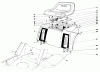 Toro 57356 (11-42) - 11-42 Lawn Tractor, 1978 (8000001-8999999) Ricambi REAR BODY & SEAT ASSEMBLY