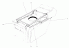 Toro 57356 (11-42) - 11-42 Lawn Tractor, 1979 (9000001-9999999) Ricambi HOOD DUCT ASSEMBLY
