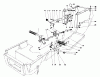 Toro 57356 (11-42) - 11-42 Lawn Tractor, 1980 (0000001-0999999) Ricambi BRAKE & CLUTCH PEDAL ASSEMBLY