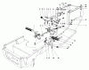 Toro 57356 (11-42) - 11-42 Lawn Tractor, 1982 (2000001-2999999) Ricambi BRAKE & CLUTCH PEDAL ASSEMBLY
