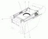 Toro 57356 (11-42) - 11-42 Lawn Tractor, 1982 (2000001-2999999) Ricambi HOOD DUCT ASSEMBLY