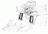 Toro 57356 (11-42) - 11-42 Lawn Tractor, 1982 (2000001-2999999) Ricambi REAR BODY & SEAT ASSEMBLY