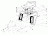 Toro 57357 (11-44) - 11-44 Lawn Tractor, 1983 (3000001-3999999) Ricambi REAR BODY & SEAT ASSEMBLY