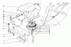 Toro 57360 (11-32) - 11-32 Lawn Tractor, 1986 (6000001-6999999) Ricambi CLUTCH & PULLEY ASSEMBLY