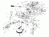 Toro 57360 (11-32) - 11-32 Lawn Tractor, 1986 (6000001-6999999) Ricambi FRAME & PULLEY ASSEMBLY 36" SNOWTHROWER ATTACHMENT MODEL NO. 59160 (OPTIONAL)