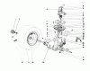 Toro 57430 (12-44) - 12-44 Pro Lawn Tractor, 1988 (8000001-8999999) Ricambi TRANSAXLE & CLUTCH ASSEMBLY