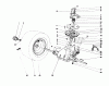 Toro 57430 (12-44) - 12-44 Pro Lawn Tractor, 1988 (8000001-8999999) Listas de piezas de repuesto y dibujos TRANSAXLE & CLUTCH ASSEMBLY