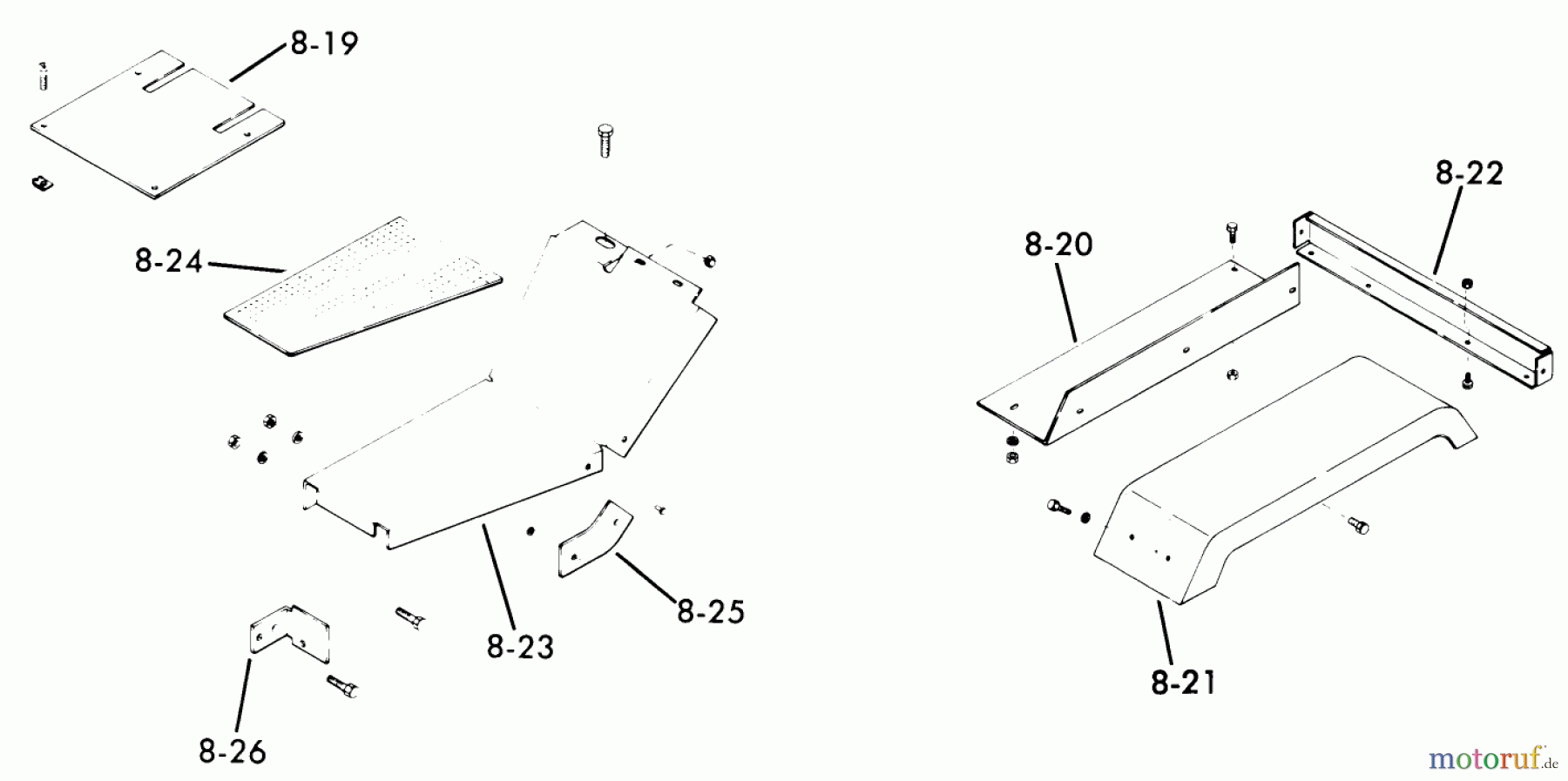  Toro Neu Mowers, Lawn & Garden Tractor Seite 1 61-16OS02 (D-160) - Toro D-160 Automatic Tractor, 1976 8.000 SHEET METAL AND COVERS #2