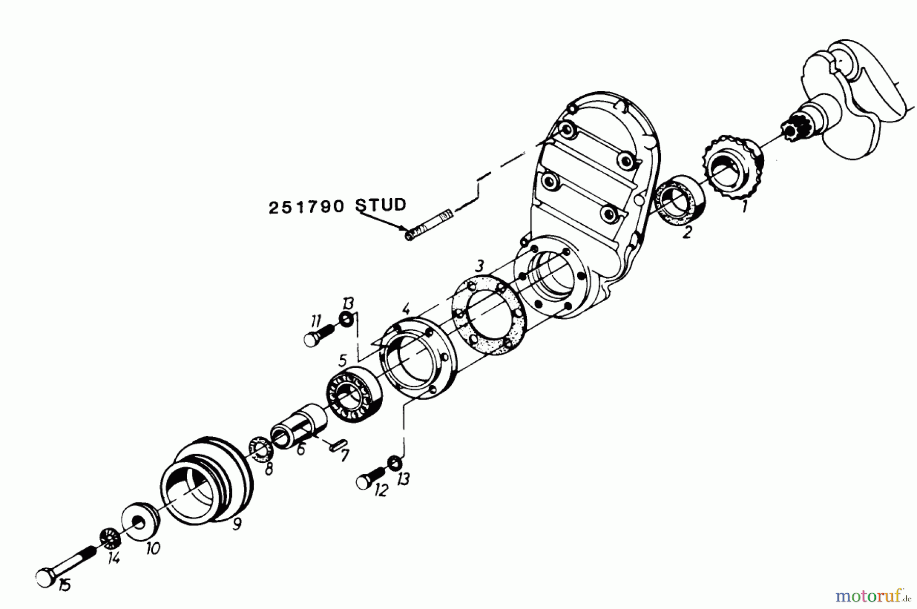  Toro Neu Mowers, Lawn & Garden Tractor Seite 1 61-20RG01 (D-250) - Toro D-250 10-Speed Tractor, 1977 MAIN P.T.O.