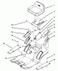 Toro 71140 (10-32XL) - 10-32XL Lawn Tractor, 1993 (3900001-3999999) Ricambi SEAT ASSEMBLY
