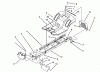 Toro 71182 (12-32XL) - 12-32XL Lawn Tractor, 1994 (4900001-4999999) Ricambi FRAME ASSEMBLY