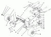 Toro 71184 (12-38XL) - 12-38XL Lawn Tractor, 1995 (5900001-5910000) Ricambi FRONT AXLE ASSEMBLY