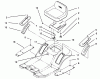 Toro 71184 (12-38XL) - 12-38XL Lawn Tractor, 1995 (5900001-5910000) Ricambi SEAT ASSEMBLY