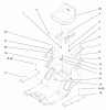 Toro 71190 (13-38XL) - 13-38XL Lawn Tractor, 1998 (8900001-8999999) Ricambi SEAT ASSEMBLY