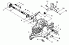 Toro 71191 (13-38HXL) - 13-38HXL Lawn Tractor, 1995 (5900001-5910000) Ricambi HYDROGEAR TRANSAXLE MODEL 321-0500