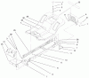 Toro 71197 (17-44HXL) - 17-44HXL Lawn Tractor, 1999 (9900001-9999999) Ricambi FRAME & BODY ASSEMBLY
