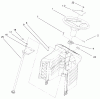 Toro 71199 (12-32XL) - 12-32XL Lawn Tractor, 1999 (9900001-9999999) Ricambi FIXED STEERING ASSEMBLY