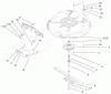 Toro 71199 (12-32XL) - 12-32XL Lawn Tractor, 2000 (200000001-200999999) Ricambi 32" DECK COMPONENTS ASSEMBLY #2