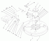 Toro 71199 (12-32XL) - 12-32XL Lawn Tractor, 2001 (210000001-210999999) Ricambi 32" DECK BLADE DRIVE & BRAKING COMPONENTS ASSEMBLY