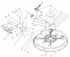 Toro 71199 (12-32XL) - 12-32XL Lawn Tractor, 2003 (230000001-230999999) Ricambi 32IN DECK BLADE DRIVE/BRAKE ASSEMBLY