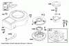 Toro 71199 (12-32XL) - 12-32XL Lawn Tractor, 2003 (230000001-230999999) Ricambi BLOWER HOUSING AND FLYWHEEL ASSEMBLY BRIGGS AND STRATTON 284707-1148-E1