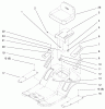 Toro 71208 (13-38XL) - 13-38XL Lawn Tractor, 1997 (7900001-7999999) Ricambi SEAT ASSEMBLY