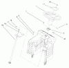 Toro 71209 (13-32XLE) - 13-32XLE Lawn Tractor, 2000 (200000001-200999999) Ricambi FIXED STEERING ASSEMBLY