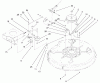 Toro 71209 (13-32XLE) - 13-32XLE Lawn Tractor, 2001 (210000001-210999999) Ricambi 32" DECK BLADE DRIVE & BRAKING COMPONENTS ASSEMBLY