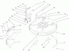 Toro 71209 (13-32XLE) - 13-32XLE Lawn Tractor, 2001 (210000001-210999999) Ricambi 32" DECK COMPONENTS ASSEMBLY #1