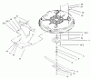 Toro 71209 (13-32XLE) - 13-32XLE Lawn Tractor, 2004 (240000001-240999999) Ricambi 32IN DECK COMPONENT ASEMBLY