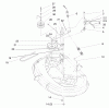 Toro 71215 (14-38HXL) - 14-38HXL Lawn Tractor, 1997 (7900001-7999999) Ricambi PULLEY & BELT ASSEMBLY (38" CUTTING UNIT)