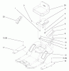 Toro 71215 (14-38HXL) - 14-38HXL Lawn Tractor, 1997 (7900001-7999999) Ricambi SEAT ASSEMBLY