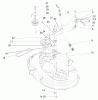 Toro 71215 (14-38HXL) - 14-38HXL Lawn Tractor, 1998 (8900001-8999999) Ricambi PULLEY & BELT ASSEMBLY (38" CUTTING UNIT)