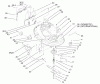 Toro 71223 (16-38XL) - 16-38XL Lawn Tractor, 2002 (220000001-220010000) Ricambi 38" DECK ASSEMBLY