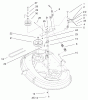 Toro 71223 (16-38XL) - 16-38XL Lawn Tractor, 2002 (220000001-220010000) Ricambi 38" DECK BLADE DRIVE & BRAKE ASSEMBLY